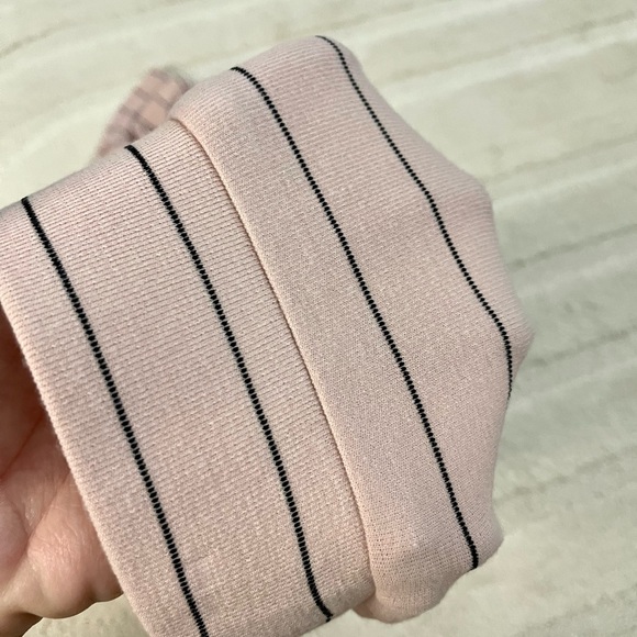 NWT BCBG Generation Pink Black Striped Pencil Skirt Sz M Medium - Picture 12 of 13